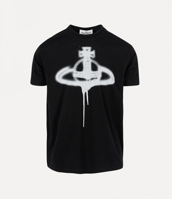 Vivienne Westwood Spray Orb Classic T-Shirt in BLACK